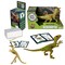 Dino Explorers: AR Dinosaur XL & Brick Combo - Velociraptor - 10" Articulated Sound Toy Figure & Paleontology Dig Kit, Augmented Reality Set, Kids 3+